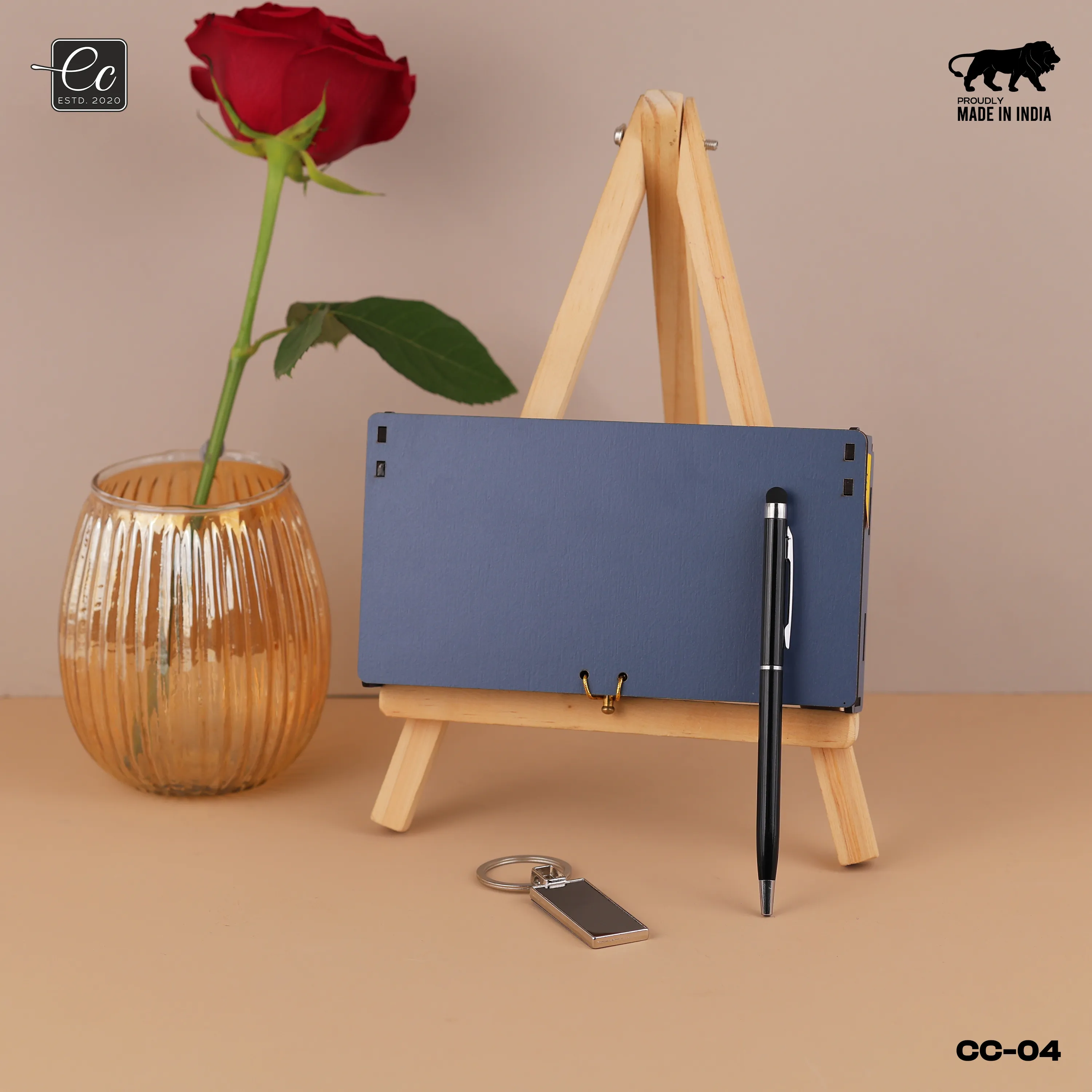 Personalized Metal Pen & Keychain Gift Set with Name Engraved